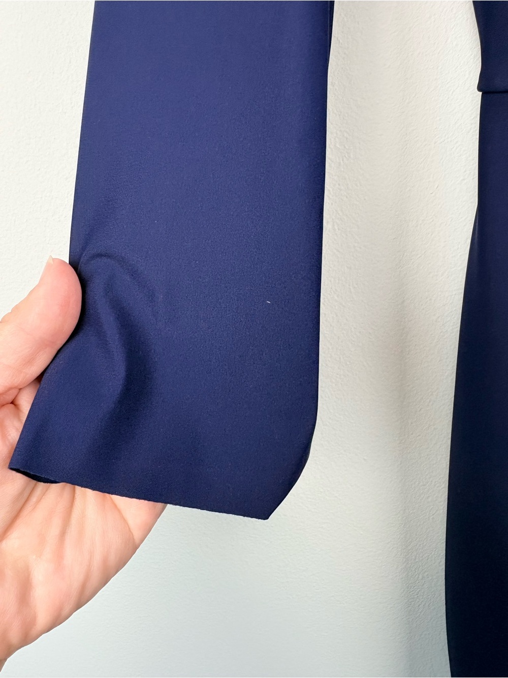 Alex Evenings Diana Cascade Ruffle Sheath Contour Dress Navy Blue Sz 8 - Picture 10 of 14